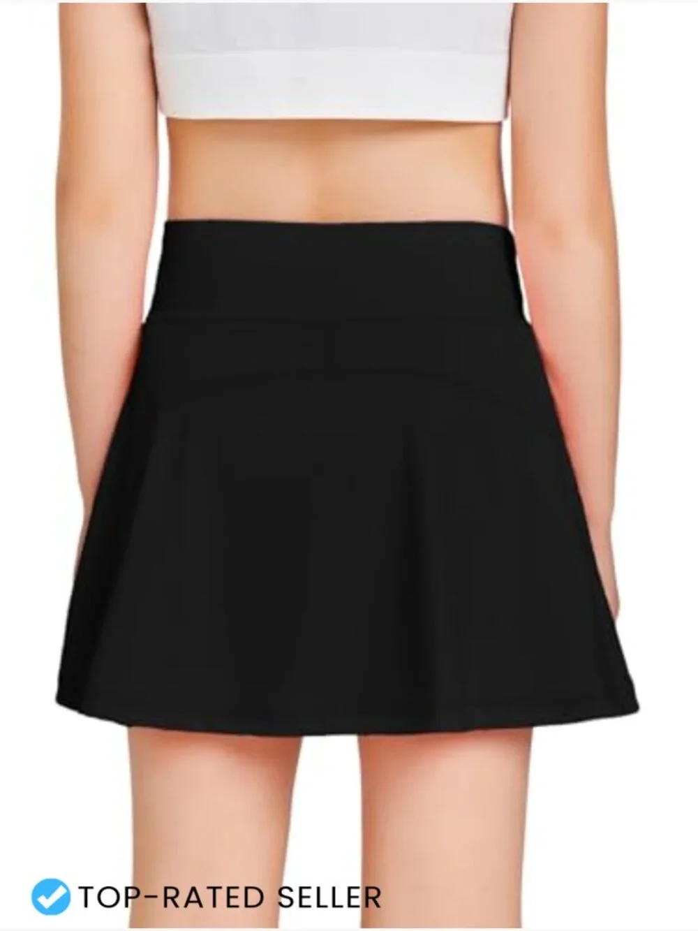 Girls Tennis Skort with Pockets High Waisted Athletic Golf Skirt Pleated Mini